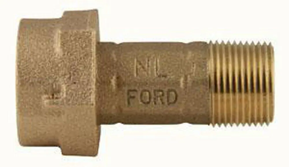 Ford Meter Box C38-23-2-5-NL 3/4 x 2-1/2 in. Swivel Nut x MIPS Brass Meter Coupling
