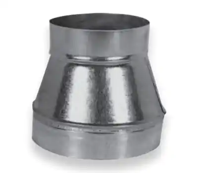Mitchell Metal Products 31076 7 x 6 in. 30 gauge Galvanized Steel Reducer