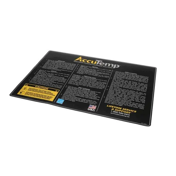 Accutemp AT1L-3658-1 Overlay Operation Instructions
