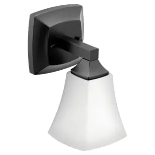 Moen YB5161BL Voss Matte Black One Globe Bath Light