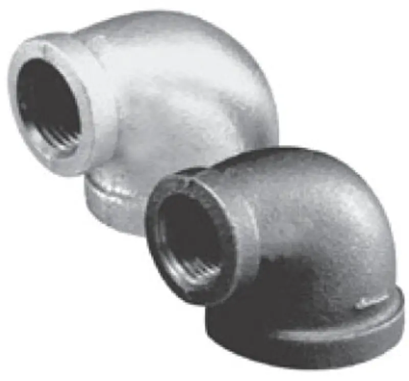 Malleable ZMGLR0504 1 X 3/4 Galvanized Malleable Iron Reducer 90 Elbow