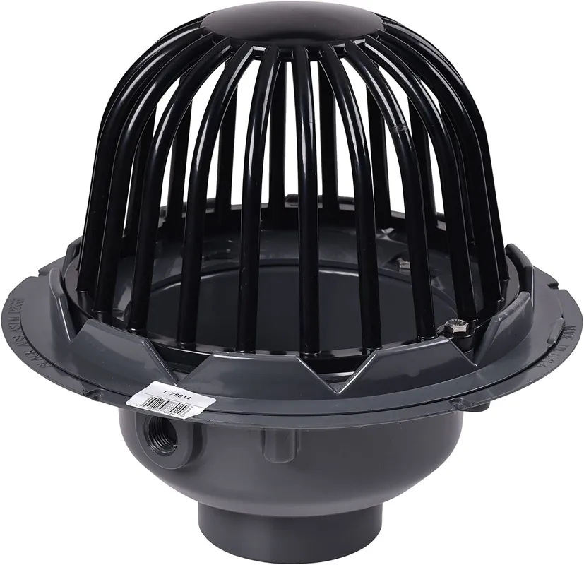Oatey 78014 Roof Drain 4 Inch PVC with ABS Dome Guard