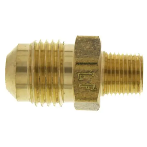 Jones Stephens F40067 (48-62) 3/8 Flare x 1/8 MIP Brass Half Union