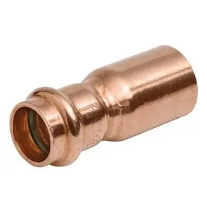 Nibco 9009400PC Copper Reducer, Press Fitting PC600-2, 2-1/2 inch x 1-1/2 inch, FTG X PRESS