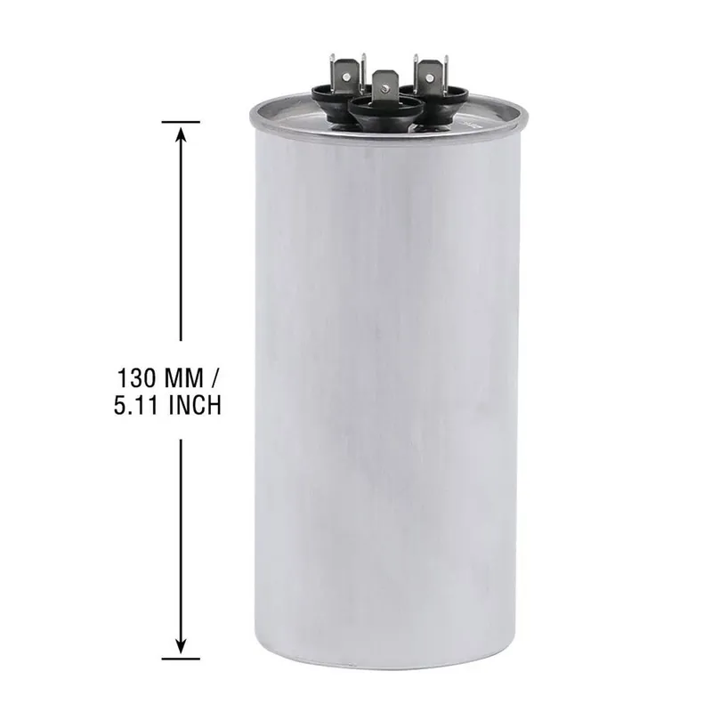 NSI Industries CD70+10X440R Round Dual Run Capacitor 70 + 10 MFD 440V