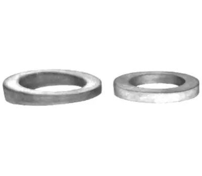 PASCO 2092 Overflow Shoe Washer - 1.875 x 2.875 in. Black Rubber Waste and Overflow Washer