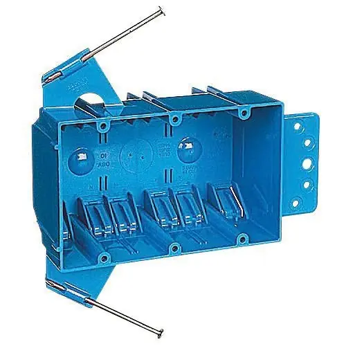 Thomas and Betts B344AB 3-Gang 44 CU IN PVC Outlet Box
