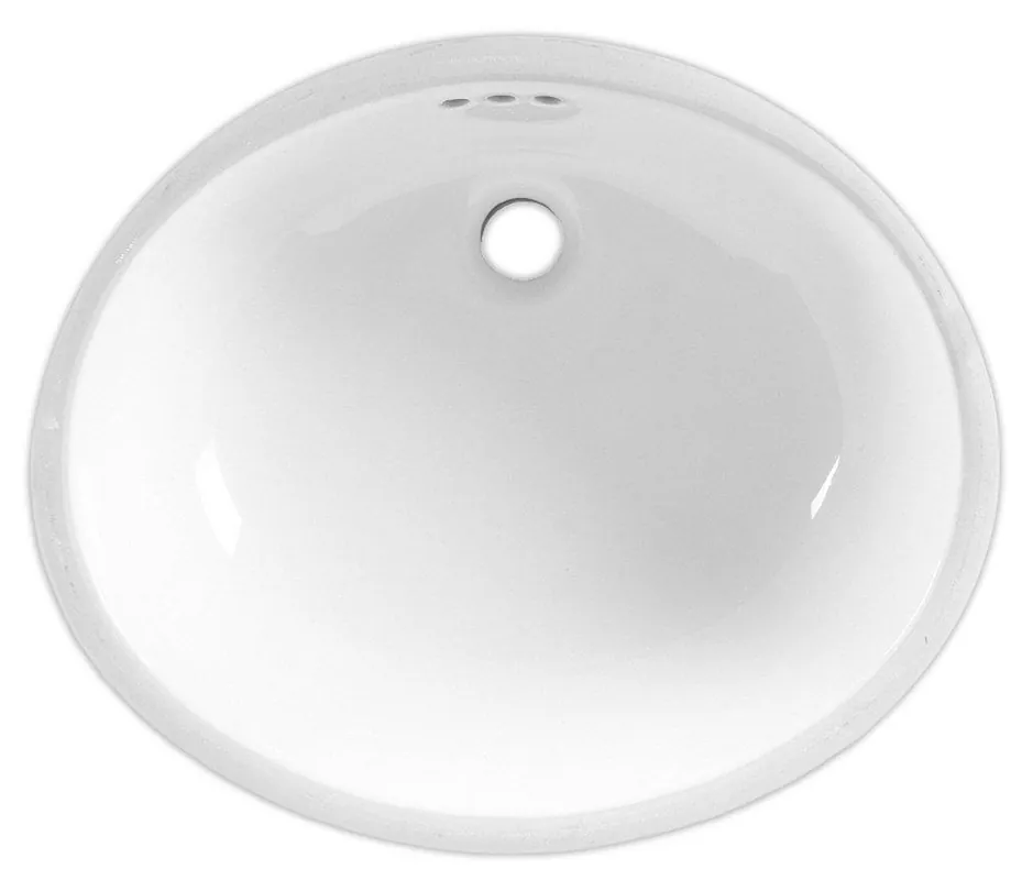 American Standard 0495.300.020 Ovalyn 17-1/8 x 14-1/8 in. Oval Undermount Bathroom Sink