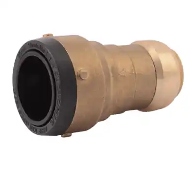 SHARKBITE UXL013528 1-1/4 x 1 in. Push Brass Large Diameter Reducing Coupling Lead Free