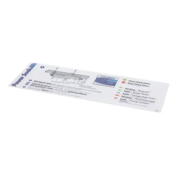 Power Soak Systems 31485 DECAL - BACKSPLASH STEP 1 L-R