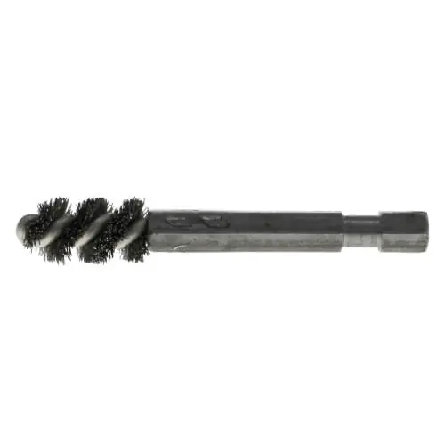 Mill-Rose 66435 1/4 ID (3/8 OD) Power Copper Fitting Cleaning Refrigeration Brush w/ 1/4 Hex Shank