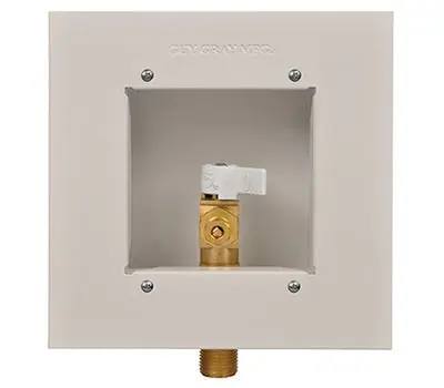 IPS 88133 Ice Maker Box Metal 1/2 in Sweat With Brass 1/4 Turn Valve