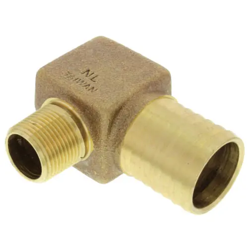 Boshart HL-075-125NL 3/4 MPT x 1-1/4 Insert Male Hydrant Elbow Lead Free