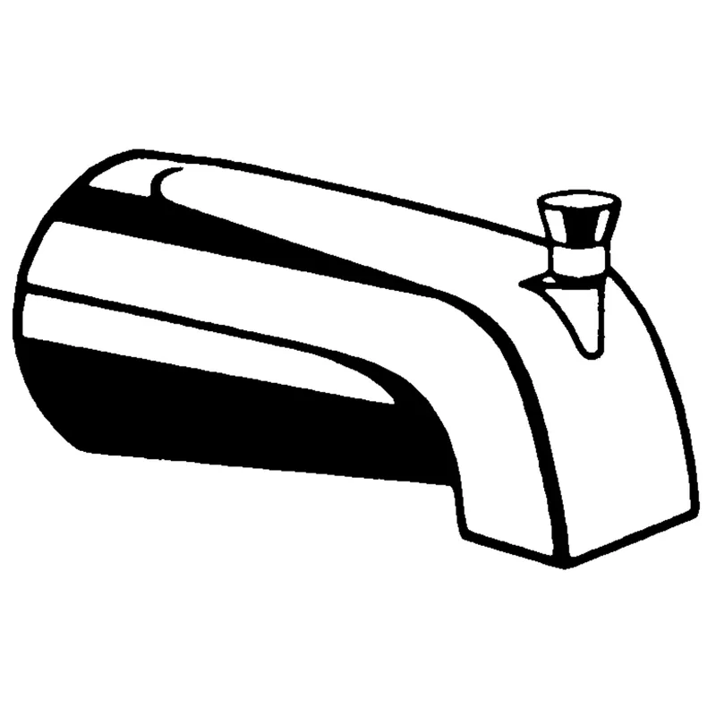 Moen 15856 Diverter Spout Slip Fit (Vandal-Resistant Chrome)