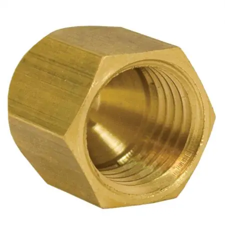 JONES STEPHENS CORP F40022 (40-10) 5/8 Brass Flare Cap