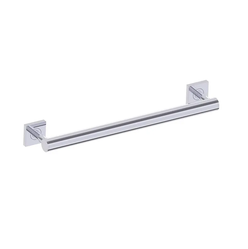 ACCESSORIES 8289418-99 Kartners 9400 Series 18-inch Round Grab Bar with Square Rosettes Polished Chrome