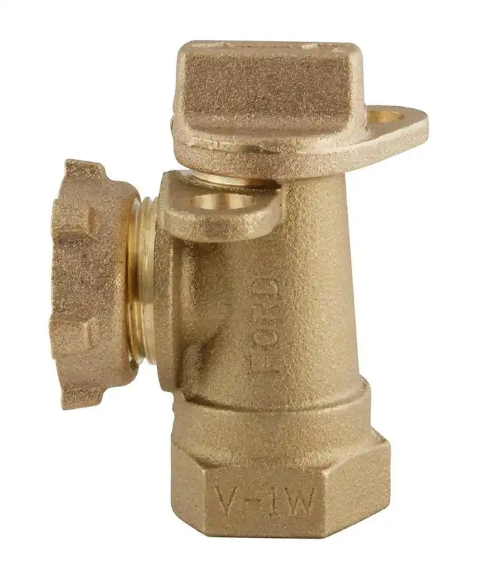 Ford Meter Box AV91-313W-NL 3/4 x 5/8 in. FIPS x Meter Yoke Brass Angle Yoke Key Valve