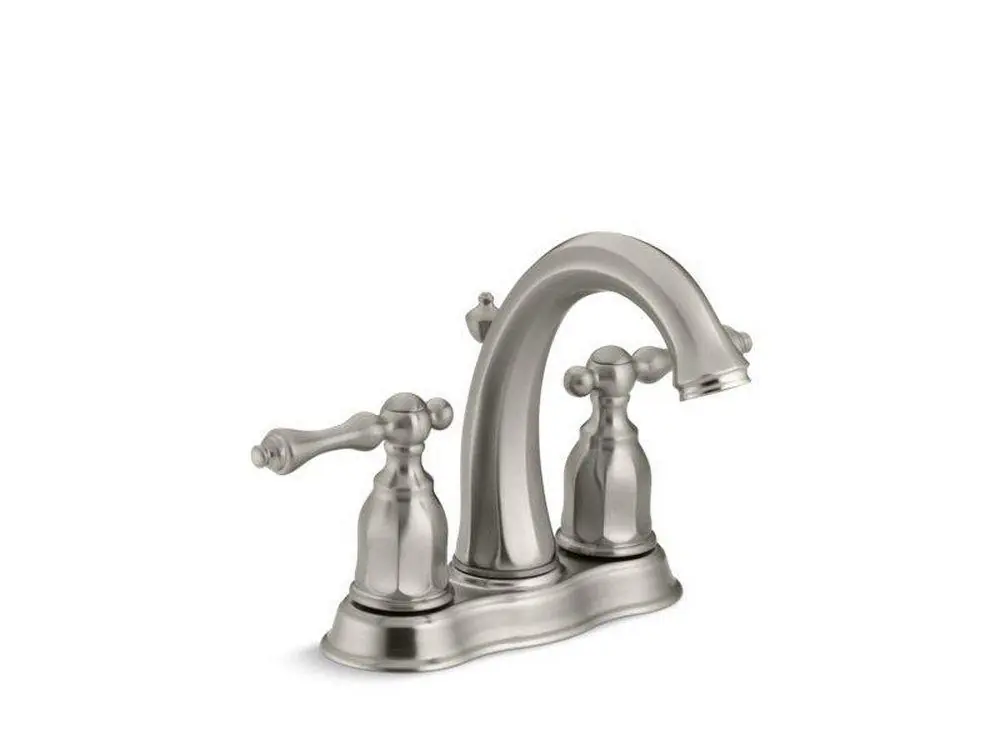 KOHLER 13490-4-BN Kelston Two Handle Centerset Bathroom Sink Faucet