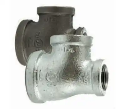 CHARMAN 6602472 1-1/2 in. FNPT x 1-1/2 in. FNPT x 3/4 in. FNPT Class 150 Black Malleable Iron Reducing Tee
