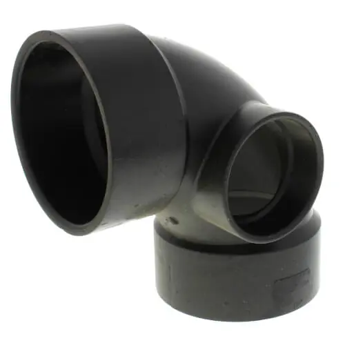 Nibco I068250 3 x 3 x 2 Hub ABS DWV 90 Elbow with Side Inlet 58079R