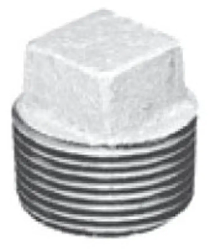 Malleable ZMGPL09 2-1/2 Galvanized Malleable Iron Square Head Plug