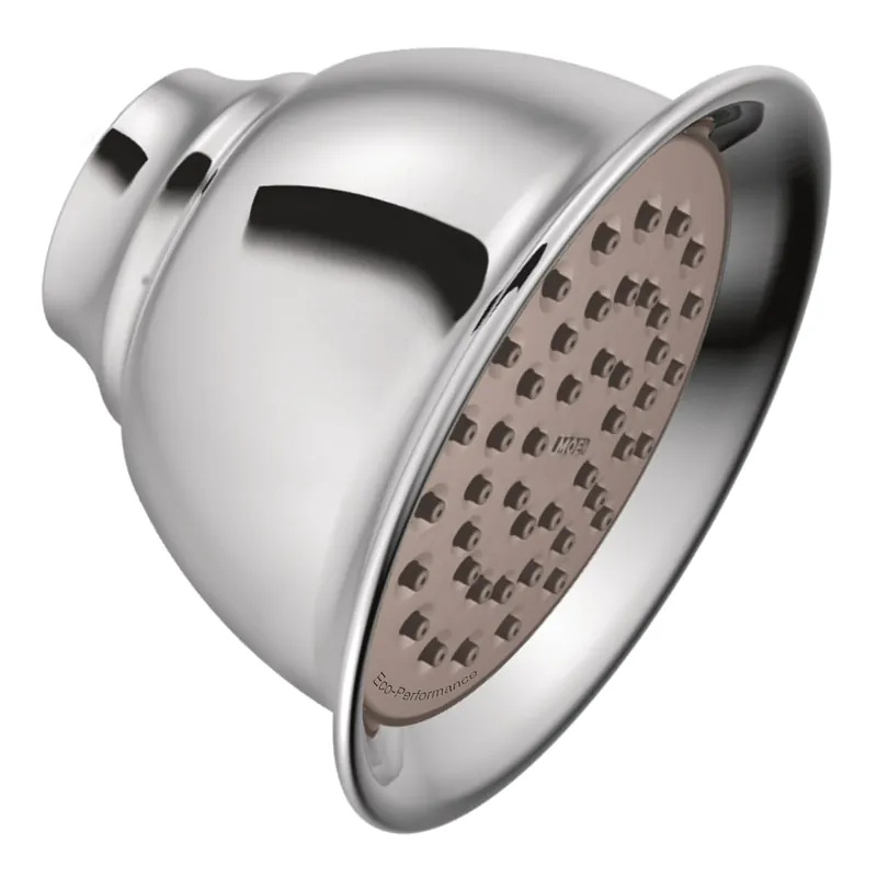 Moen 6302EP15 Chrome One-Function 4-3/8 Diameter Spray Head Eco-Performance Showerhead