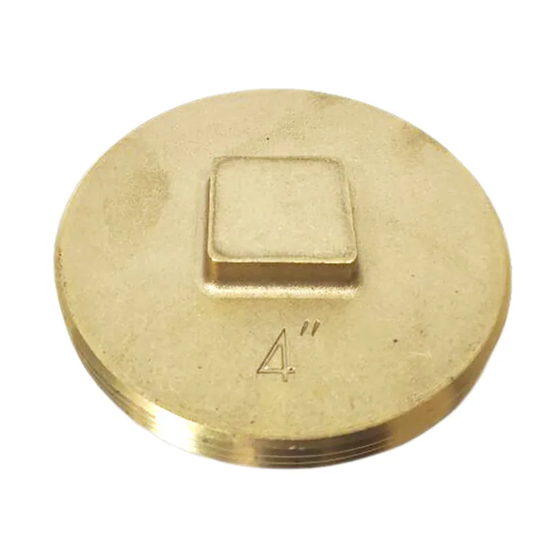 Braxton Harris Company CPSCR112 4 IPS Southern Code Raised Head Brass Cleanout Plug