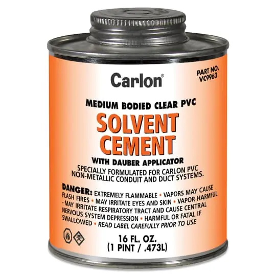 THOMAS AND BETTS VC9961P Rigid PVC Cement, Clear, 1 Gallon Can