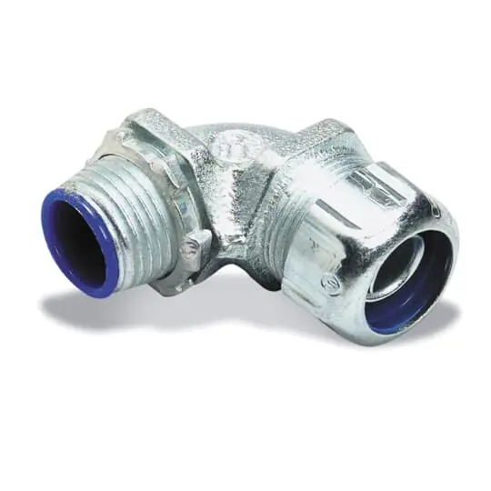 Thomas and Betts 5253 Liquidtight Conduit Connector, 3/4 Inch, 90 Degree