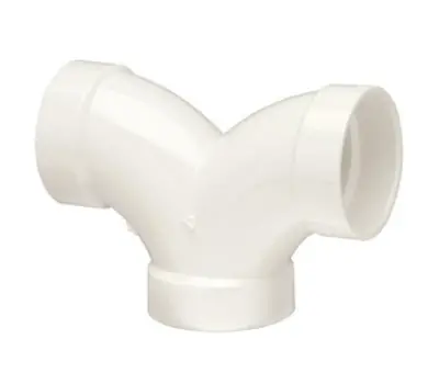 NIBCO 4837 4 in. Hub PVC DWV 90-Degree Double Elbow