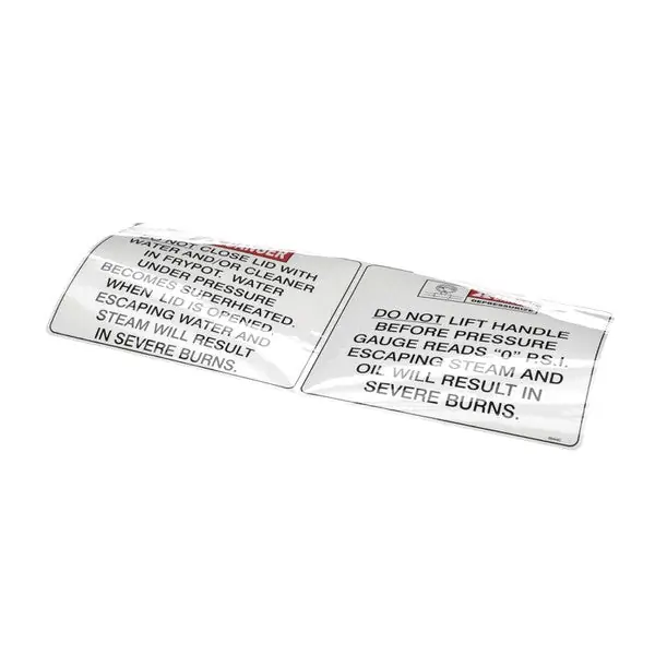 Henny Penny 66444 LABEL-OPERATIONAL HAZARDS