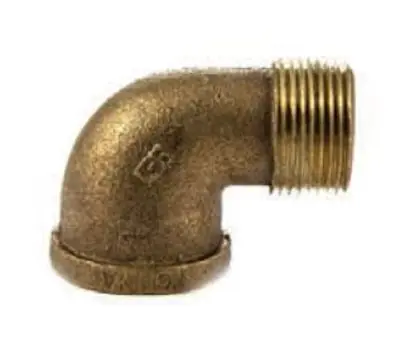 CHARMAN 550122-NL 3/8 in. MNPT x FNPT Bronze 90-degree Street Elbow, Lead Free
