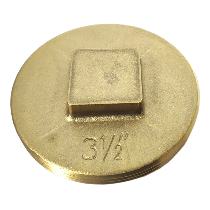 Braxton Harris Company CPSCR312 3-1/2 IPS Southern Code Raised Head Brass Cleanout Plug