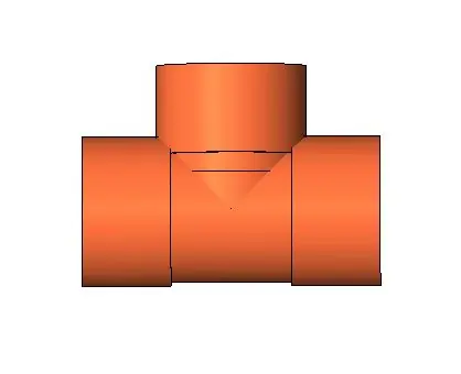 COPPER W40157 Reducing Tee, 3 x 2-1/2 x 2 in, CxC