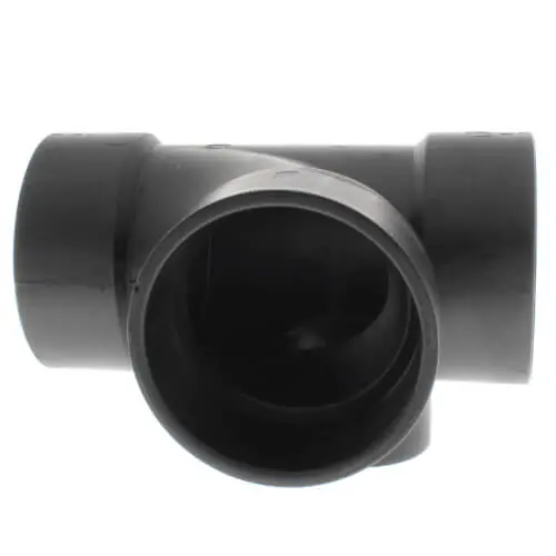 Nibco I500400 3 x 3 x 3 x 1-1/2 Hub ABS Sanitary Tee with 90 Right Inlet 5872