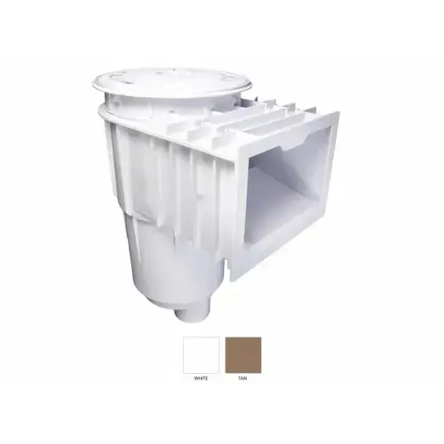 CUSTOM MOLDED PRODUCTS 25140-210-000 Ingrnd Skimmer W/ovalve 1port Wht