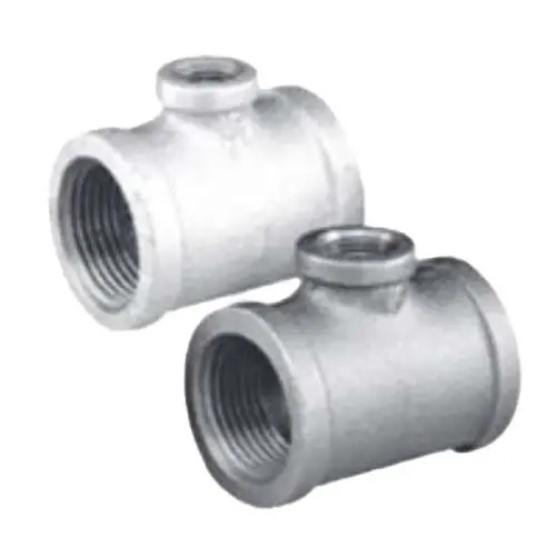 Malleable ZMGTR0703 1-1/2 X 1/2 Red Tee Galv