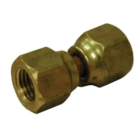 Jones Stephens F40125 Style 70 1/4 in. Female Flare Swivel Brass Connector