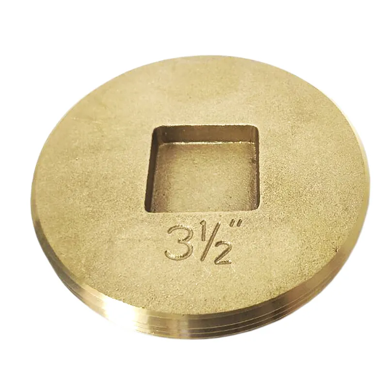 Braxton Harris Company CPSCC312, 3-1/2 IPS S.C. Countersunk Brass Cleanout Plug