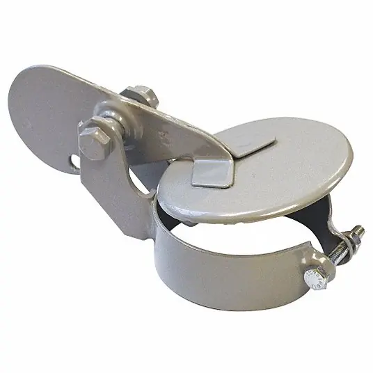 ANTHES 11009 Exhaust Rain Cap: Powder Coated Steel Gray Bolt Mounting