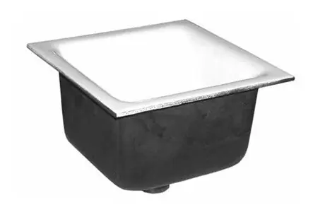 JAY R SMITH 330-Y04 Smith Light Commercial 330 ARE Floor Sink Body with 8 Sump and 4 No Hub Outlet