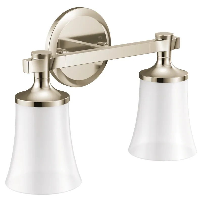 Moen YB0362NL Flara 2-Light Polished Nickel Vanity Light