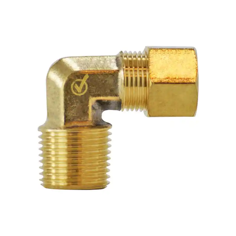 Mainline ML69-6-6 Male Elbow 90 Brass Compression 3/8OD