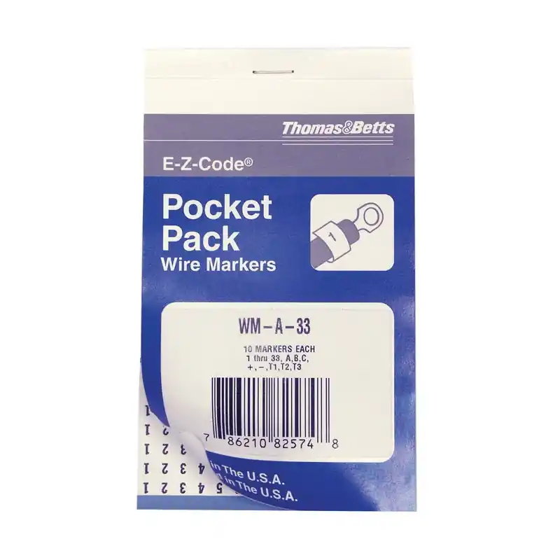 Thomas And Betts WM-0THRU9 E-Z-Code Wire Marker Book