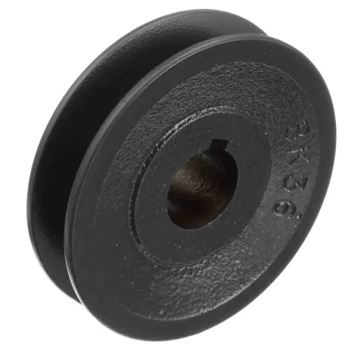 Browning BK40H CLEAR PK V-Belt Pulleys - 4L or A, 5L or B Belt Section, 1 Groove, 3.4000 in (A) 3.9000 in (B) Pitch Dia., 3.9500 in O.D., Split Taper Bushed, H Series Bushing, Cast Iron Material