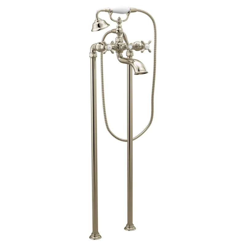 Moen S22105NL Weymouth Chrome Two-Handle Tub Filler Includes Hand Shower