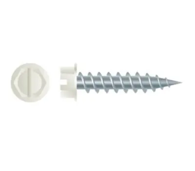 SHOOK MANUFACTURING 10972 Jiffy Point 8 x 2 in. Painted Slotted Indented Hex Washer Head Bulk Pack of 3000