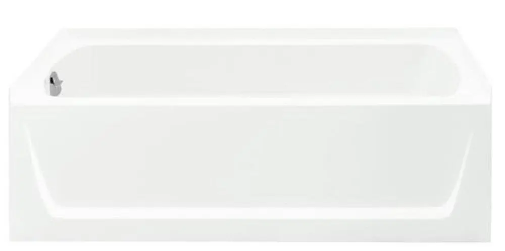 Sterling 71171112-0 Ensemble 60 in x 30 in Soaker Alcove Bathtub with Left Drain