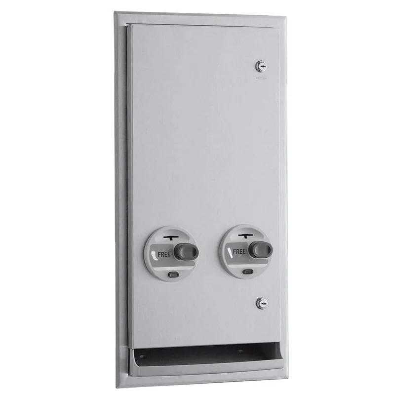 Bobrick 3706C ClassicSeries Recessed or Semi-Recessed Sanitary Napkin/Tampon Vendor