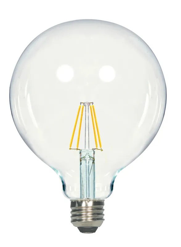 Satco S9565 5.5 Watt G40 LED; Clear; Medium Base; 2700K; 500 Lumens; 120 Volt